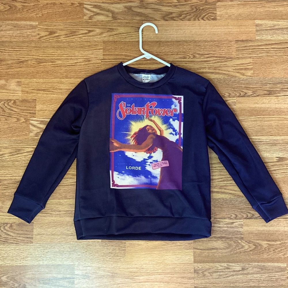 Black Lorde ‘Solar Power’ Graphic Crewneck Sweatshirt Sz. Youth M